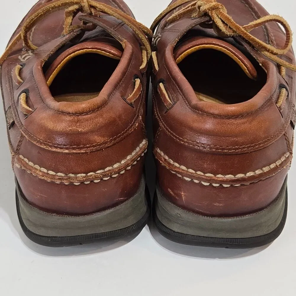 Mephisto‎ Spinnaker Boat Shoes Mens Size 7 Brown Leather Comfort Shoes Nautical